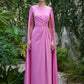 Carla Ruiz 50518: Elegant Cape-Sleeve Evening Gown with Crystal Embellishments