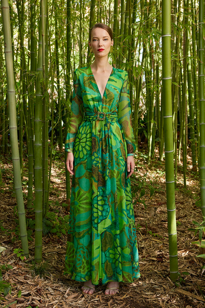 Carla Ruiz 50630: Elegant Multipink and Multigreen Floral