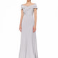 Carla Ruiz Off-Shoulder Draped Evening Gown – Style 52728