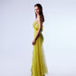 Gaby Charbachy 1721: Citrus Glamour Sheath Gown