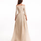Gemy Maalouf EDR26 2133LD Off-the-Shoulder Ombré Jacquard Evening Gown