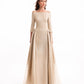 Gemy Maalouf EDR26 2133LD Off-the-Shoulder Ombré Jacquard Evening Gown