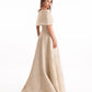 Gemy Maalouf EDR26 2134LD Off-the-Shoulder Jacquard Ball Gown