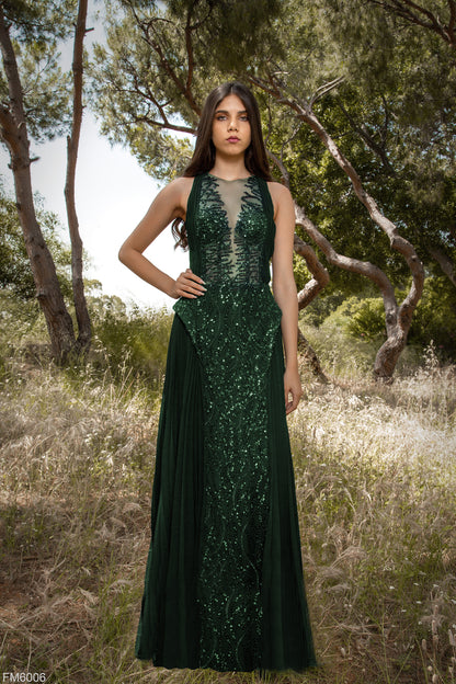Azzure Couture FM6006 Dress In Green - Rofial Beauty