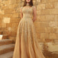 Stunning A-Line Evening Dress - Rofial Beauty