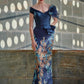 HigarNovias-MG3413-Organza-Dress-Delicate-Lightness-Comfort-Mermaid-Silhouette-Wide-V-Neckline - Rofial Beauty