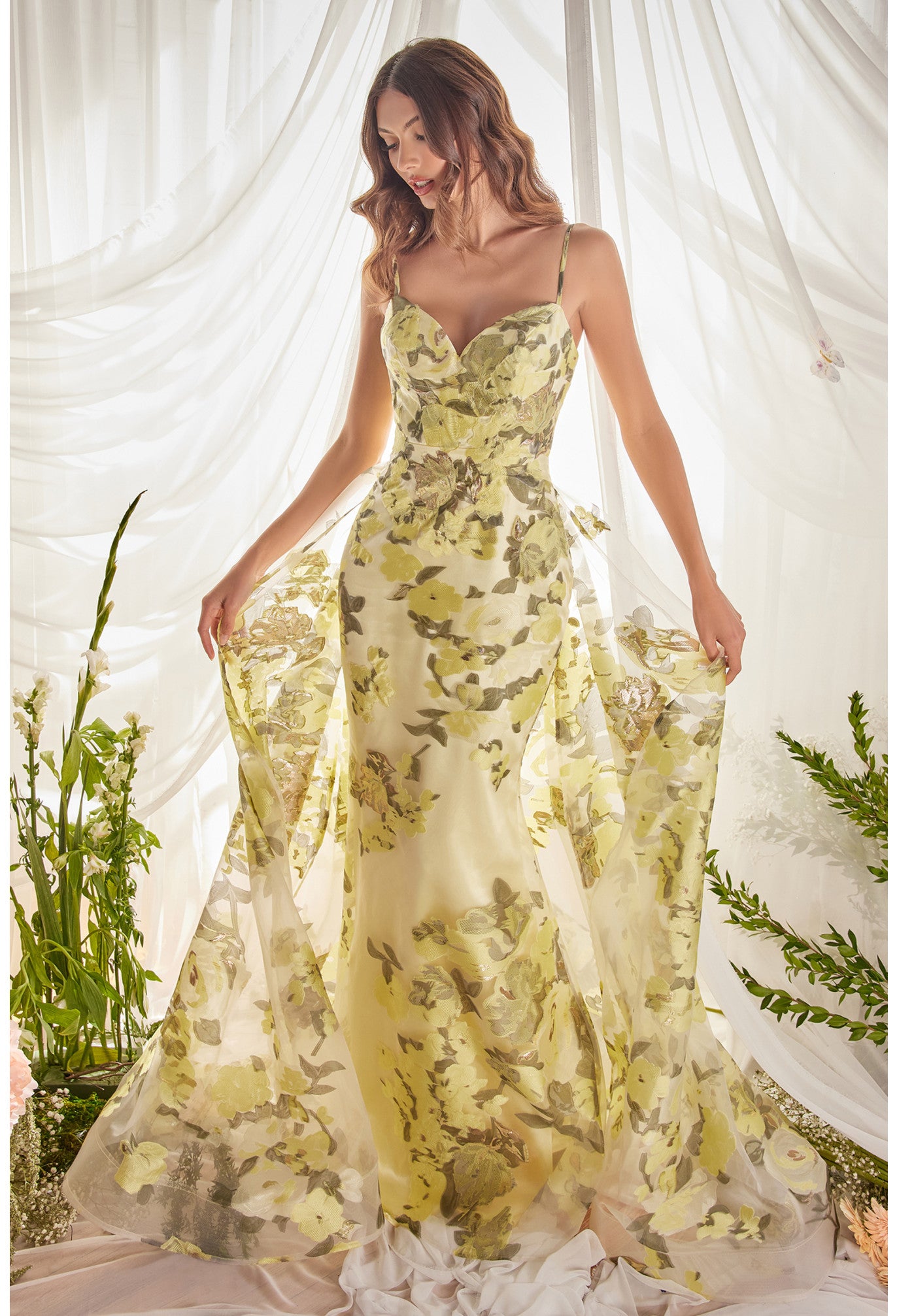 Andrea & Leo A0770: Under the Lemon Tree Fil Coupe Gown