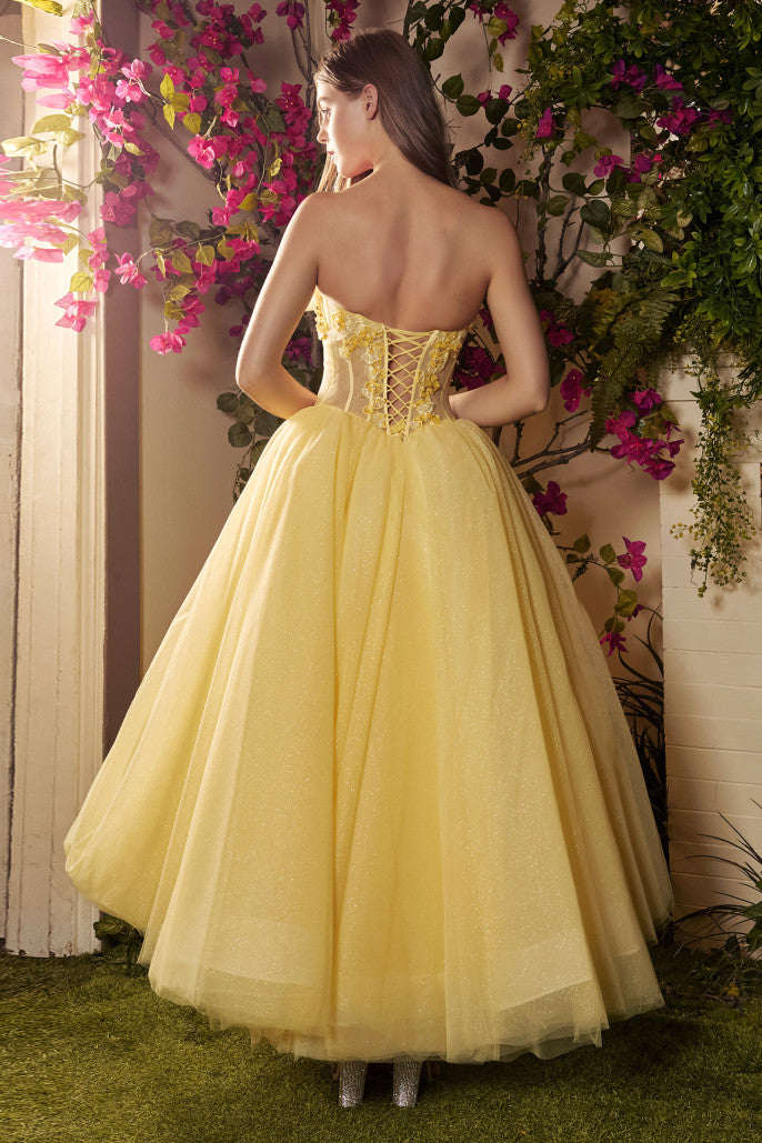 Back View of Sunshine Tea Dress - Rofial Beauty