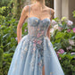 Andrea & Leo A1490 Floral Embroidered Ball Gown with Butterfly Detail