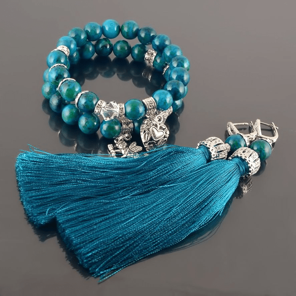 Turquoise Bracelets and Earrings - Rofial Beauty