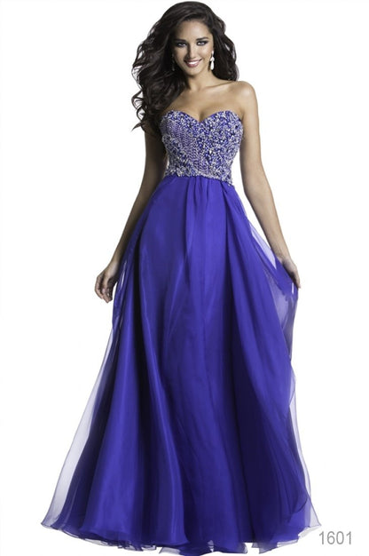 Janique Royal Blue Gown - Rofial Beauty