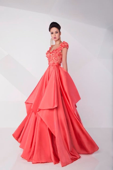 Gaby Charbachy GC 617 Rose Dress - Rofial Beauty