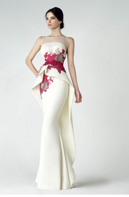 White Mermaid Saiid Kobeisy Dress - Rofial Beauty