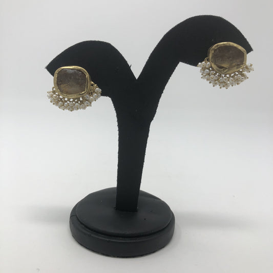 Citrine Stone Earrings - Rofial Beauty