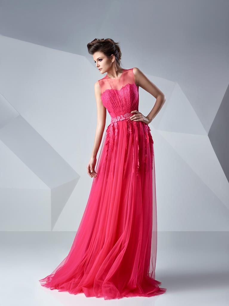 Gaby Charbachy GC 623 Shocking Pink Dress - Rofial Beauty