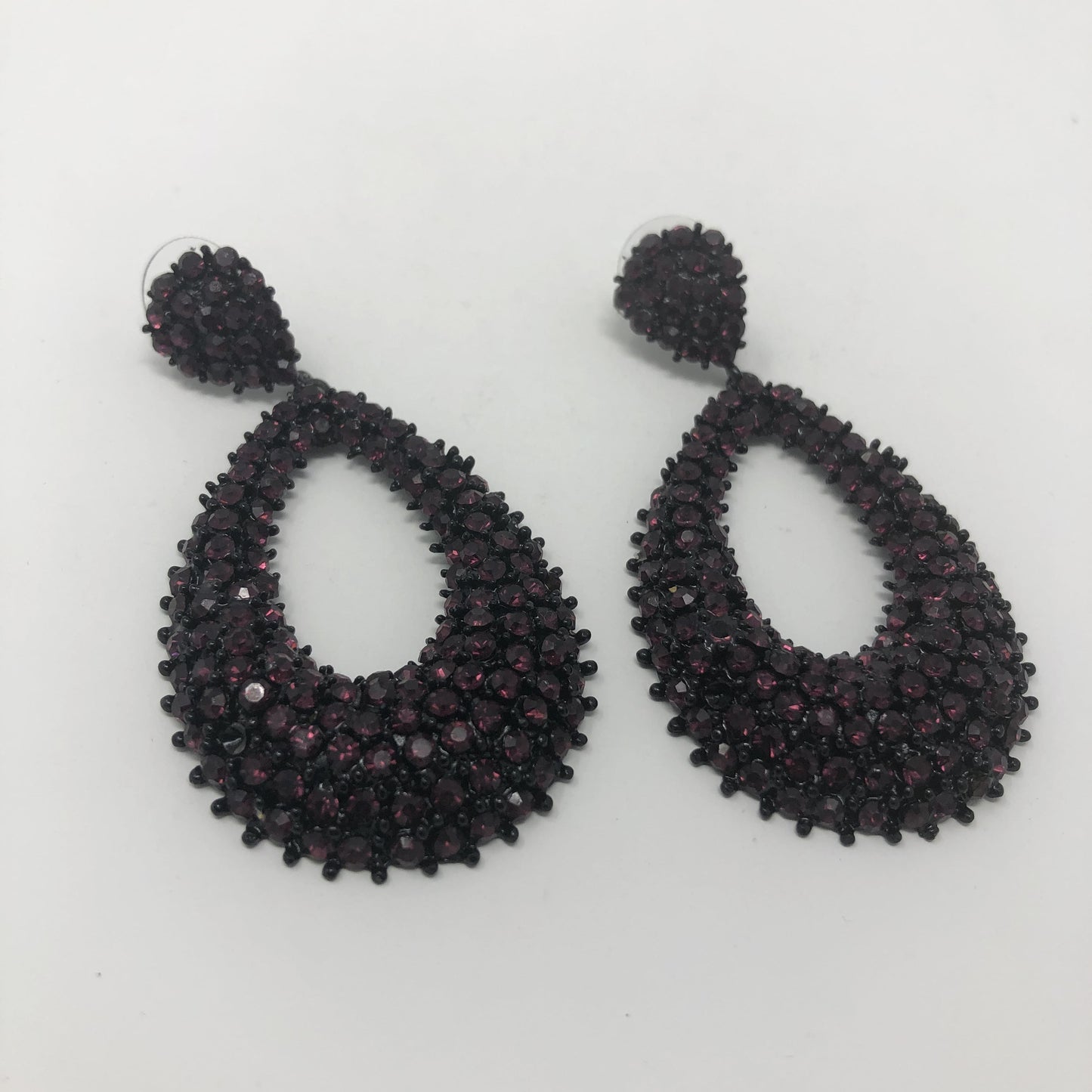 Dark Purple Earrings - Rofial Beauty