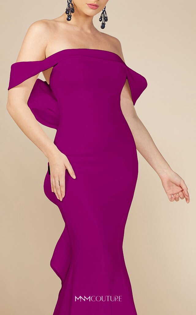 Cherry Purple Mermaid Dress - Rofial Beauty
