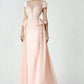 Peach Peplum Style Dress - Rofial Beauty