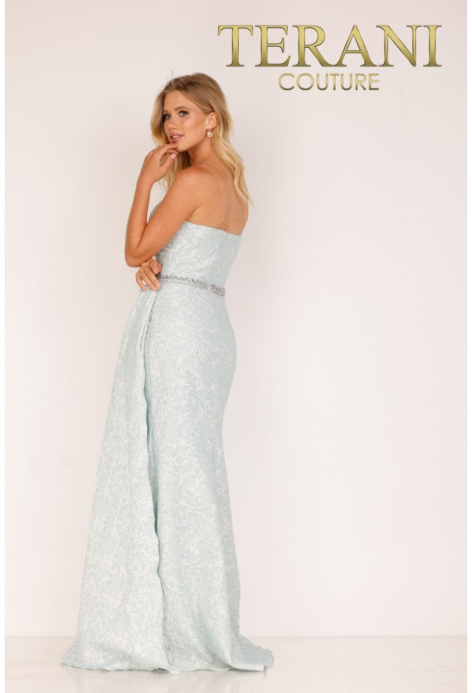 terani couture silver dress Terani Prom Dress 261P6118