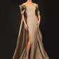 Off-Shoulder With Cape Long Gown - 2021E2792