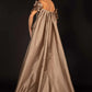 Off-Shoulder With Cape Long Gown - 2021E2792