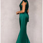 Terani Couture 2112P4313 Beaded Bow Draped Evening Prom Dress