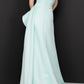 Strapless A-Line Evening Gown With A Cascading - Rofial Beauty