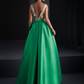 HigarNovias MG3115 Long Emerald Green Dress