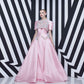 Silky Blush Evening Gown - Rofial Beauty