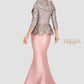Rose Grey Evening Gown - Rofial Beauty