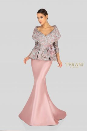 Rose Grey Evening Gown - Rofial Beauty