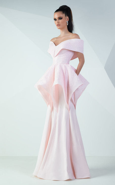 Light Pink Elegant Gown - Rofial Beauty