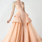 Peach Ball Gown - Rofial Beauty