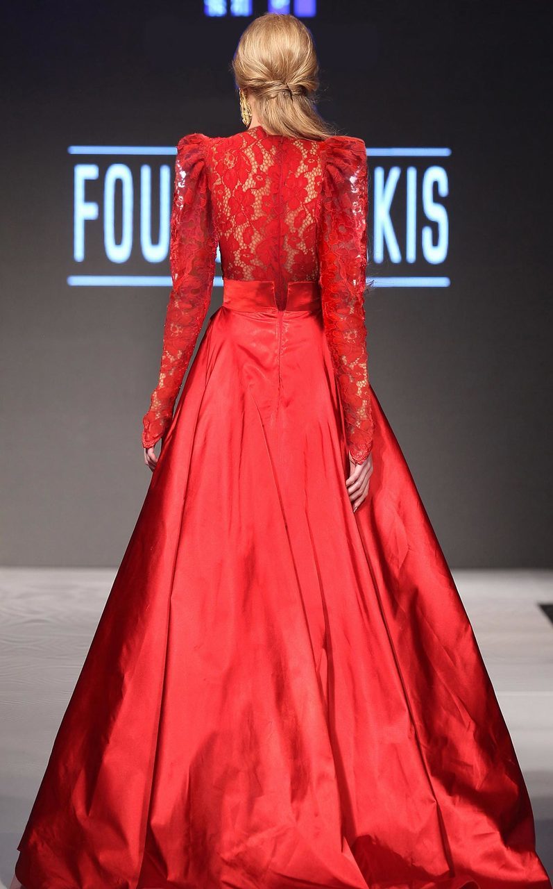 Red Silky Dress - Rofial Beauty