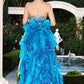 MNM COUTURE 6462 Mini Prom Gown with Spectacular Back Drape