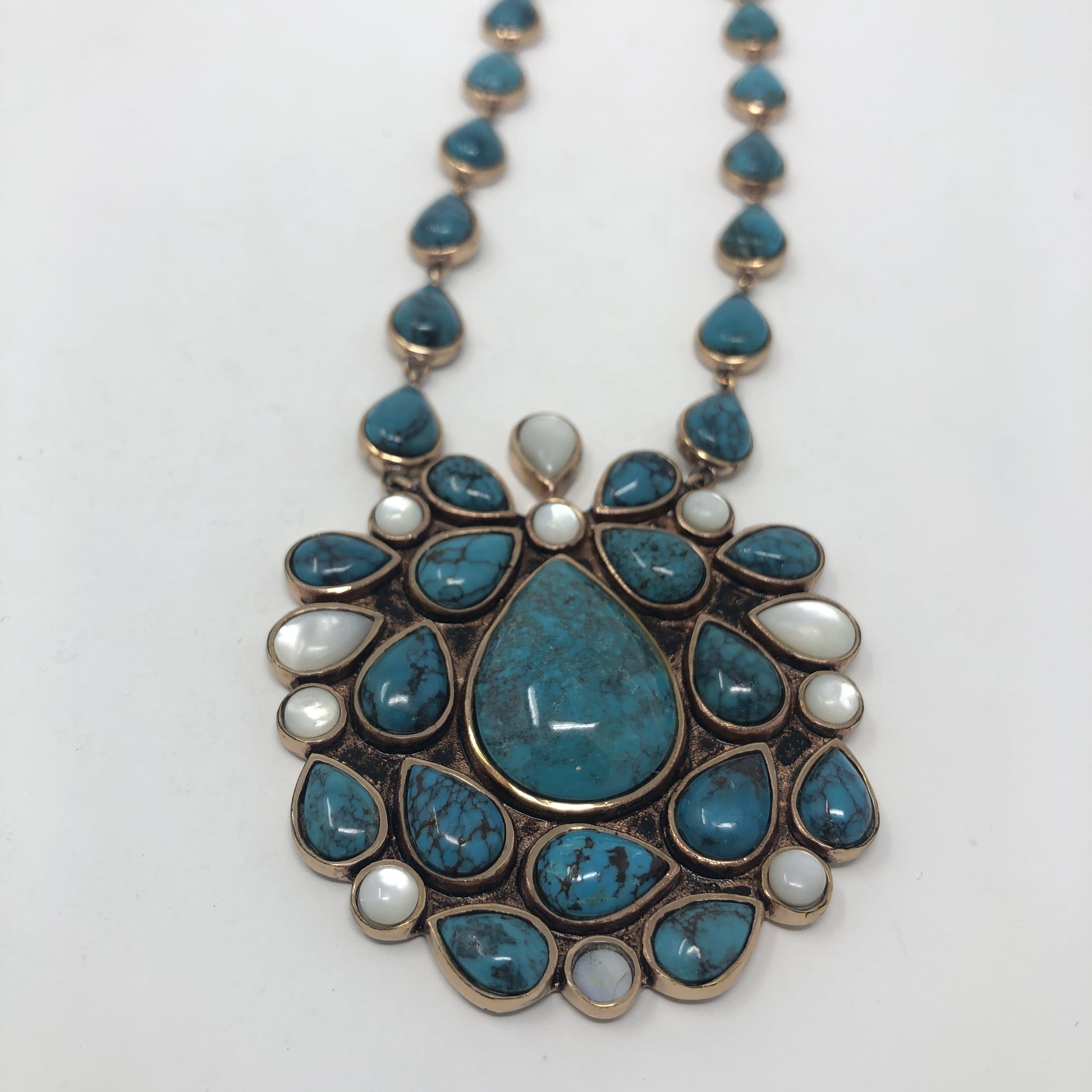 Turquoise and Mother of Pearl - Rofial Beauty
