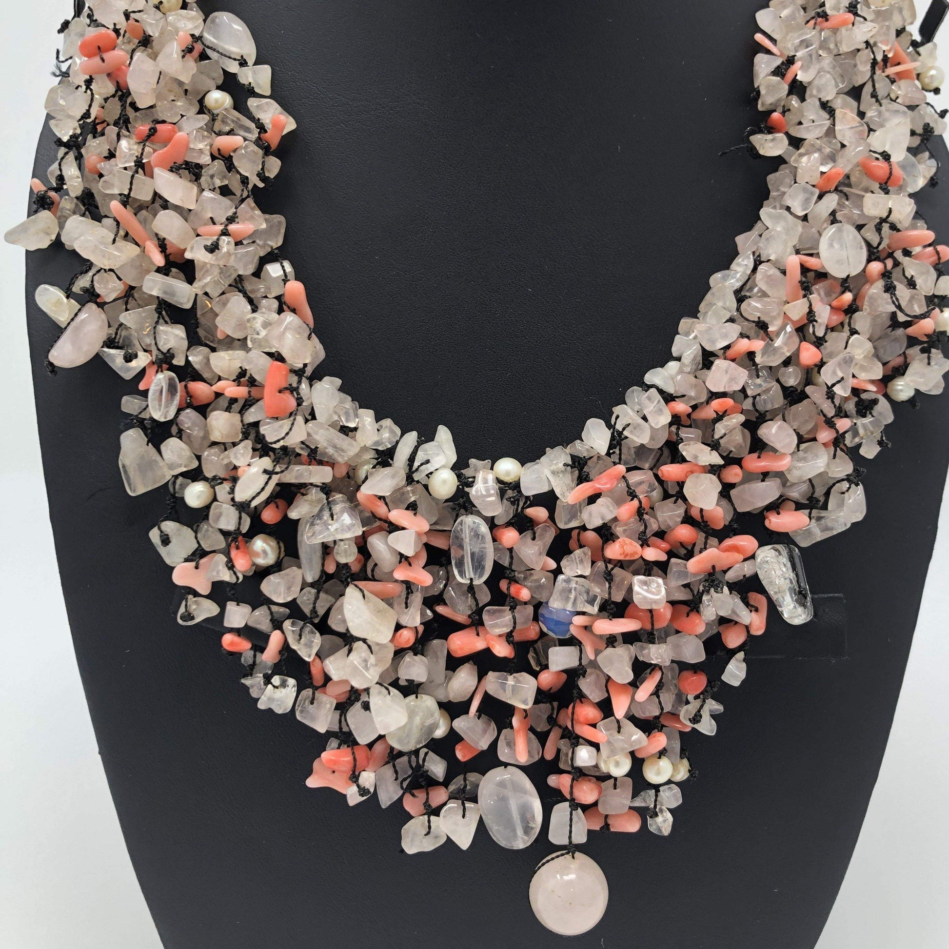 Beaded Quartz Necklace - Rofial Beauty