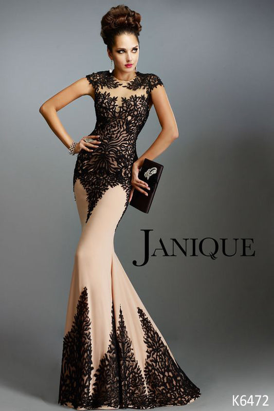 Janique Open Back Gown - Rofial Beauty