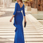 HigarNovias E1502 Royal Blue, Elegant Mother of the Bride Gown