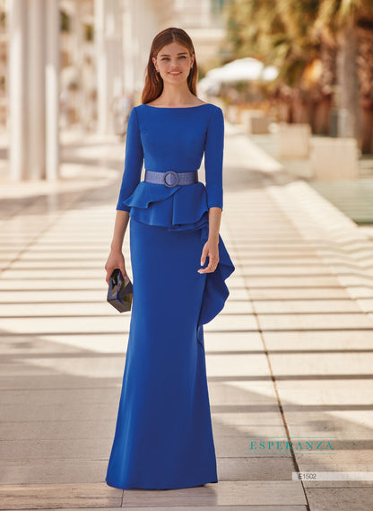 HigarNovias E1502 Royal Blue, Elegant Mother of the Bride Gown