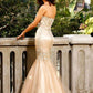 MNM Couture 6748 Sleeveless Sweetheart Sequins Mermaid Gown