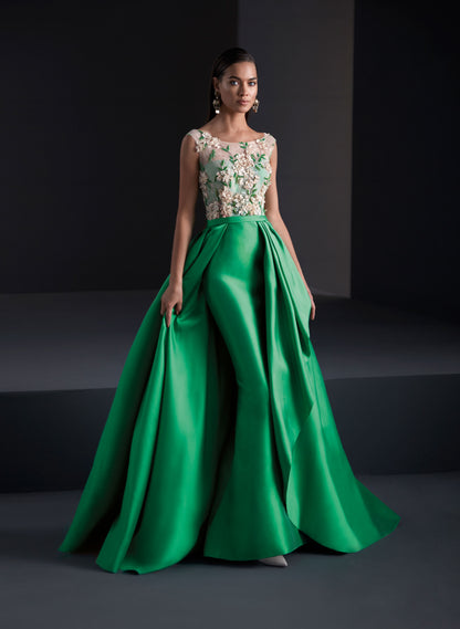 HigarNovias MG3115 Long Emerald Green Dress