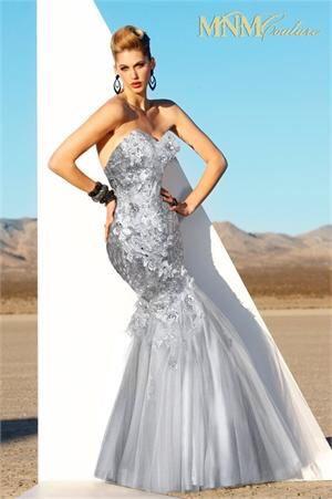 MNM Couture Mermaid Sleeveless Sequins Gown
