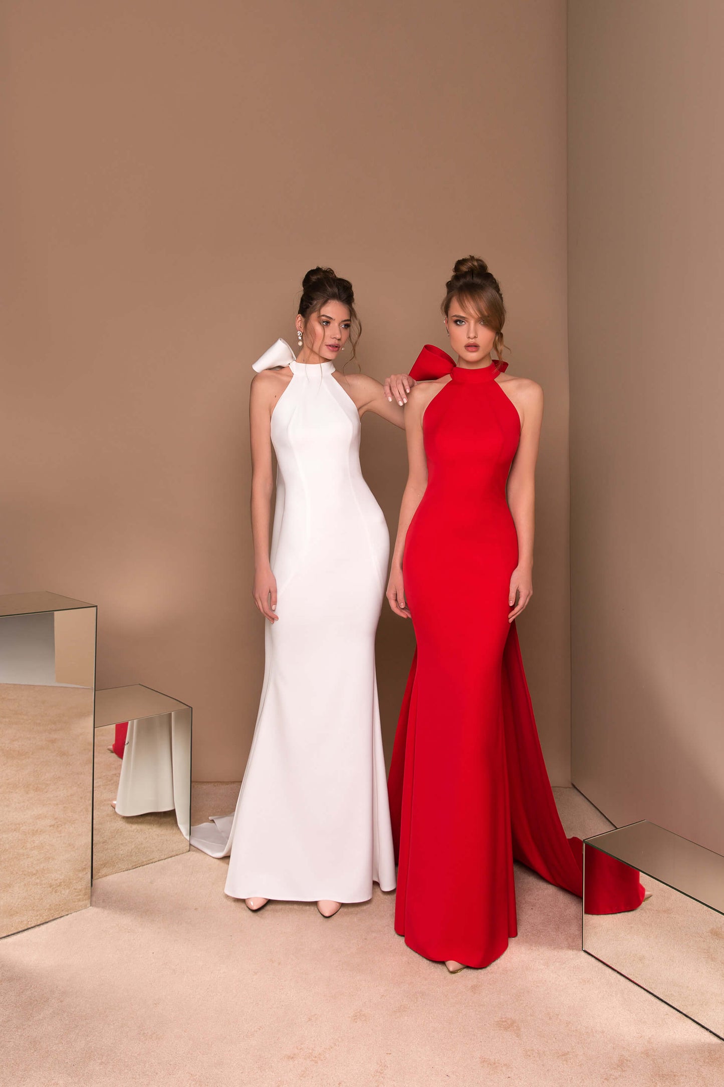 Olyamak Valery Dress on Models- Full View - Rofial Beauty