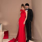 Olyamak Valery Red Dress - Full View - Rofial Beauty