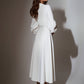 Back View of Olyamak Ava White Dress - Rofial Beauty