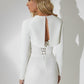 Back View of White Azurin Prom Dress - Rofial Beauty
