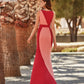 HigarNovias E1503 Red & Peach Yin Yang Dress