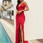 Olyamak Justine Red Dress on model - Rofial Beauty