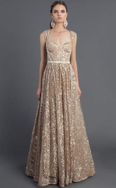 Gold Ruffling Dress - Rofial Beauty
